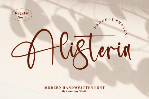 Alisteria: A Luxe Script Typeface That Moves With Purpose