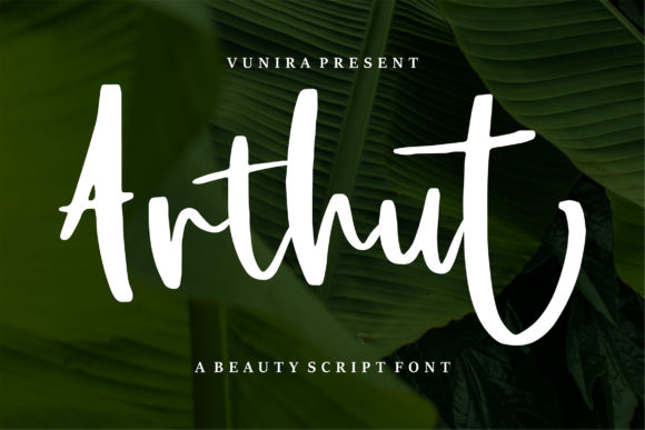 Arthut: A Warm, Confident Handwritten Font for Digital Branding