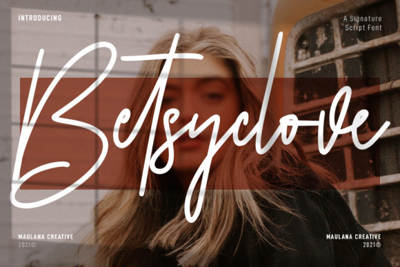 Betsyclove: A Romantic Handwritten Font for Small Business Branding