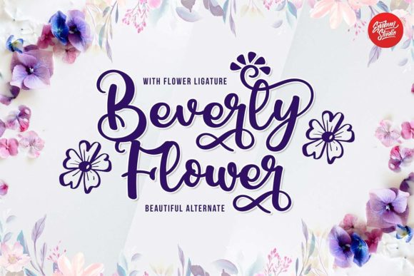Beverly Flower: An Elegant Script Font for Editorial Design
