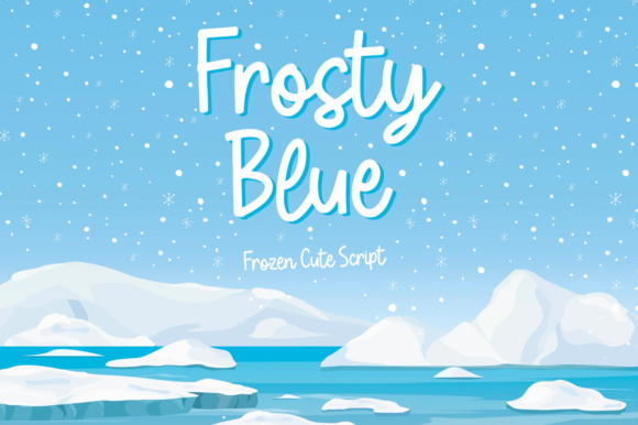Frosty Blue: A Sweet Handwritten Font