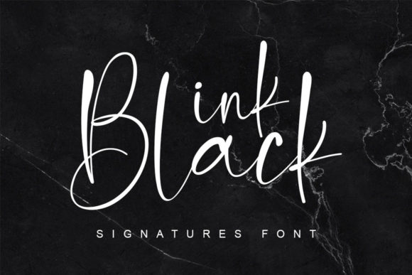 Ink Black Font: Elegant Script for Web Design