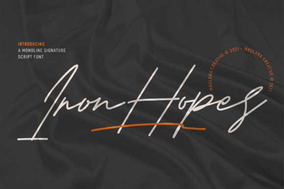 Iron Hopes: A Thoughtful Script Font for Editorial Warmth