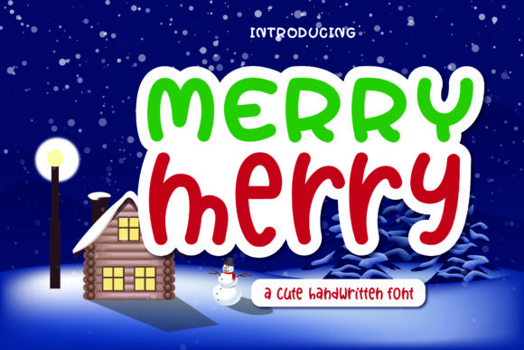 Merry Merry: A Sweet, Friendly Handwritten Font for Real Branding