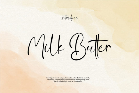 Milk Butter Font: Elegant Script for Scroll-Stopping Brand Content