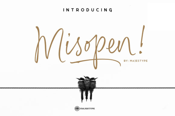 Misopen: A Playful Script Font for Handmade Charm