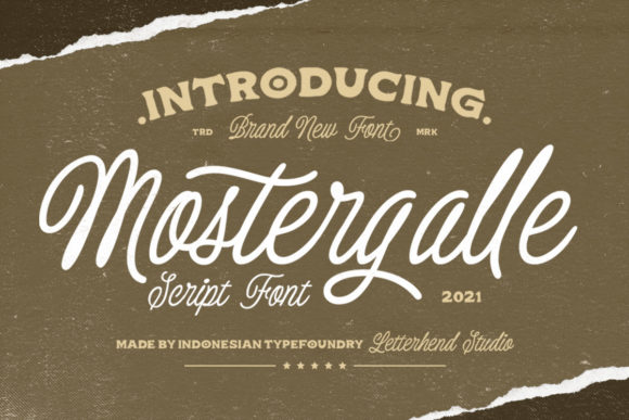 Mostergalle: A Vintage Script for Creative Projects