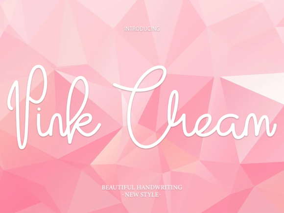 Pink Cream: A Confident Script Font for Scroll-Stopping Marketing