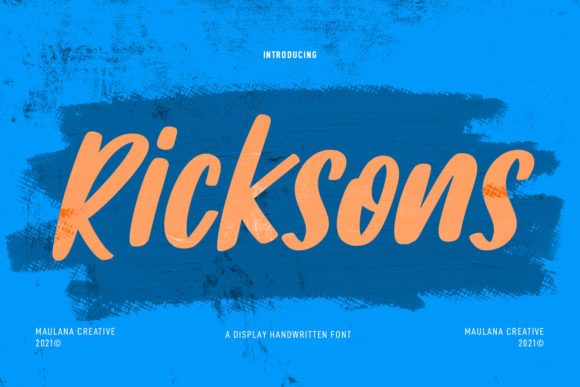 Ricksons: A Handwritten Font That Fits Real Campaign Workflows