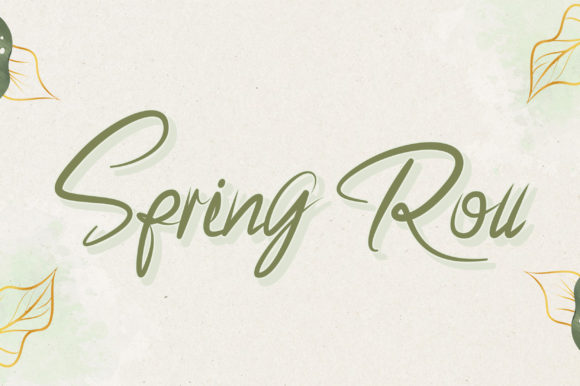 Spring Roll: A Font for Impactful Campaigns