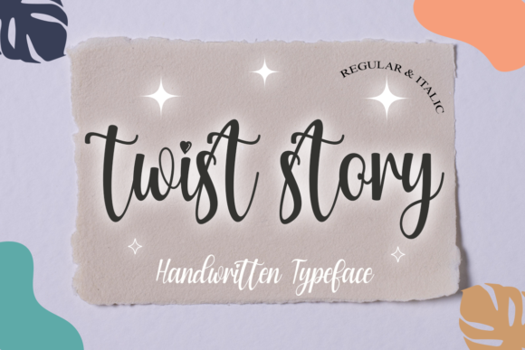 Twist Story Font: Creative Expression