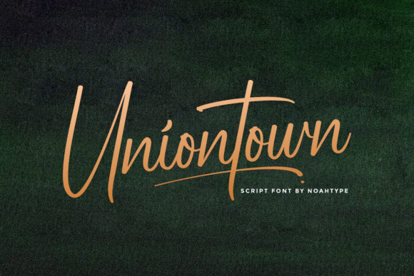 Uniontown: A Playful Script Font That Makes Your Brand Feel Human